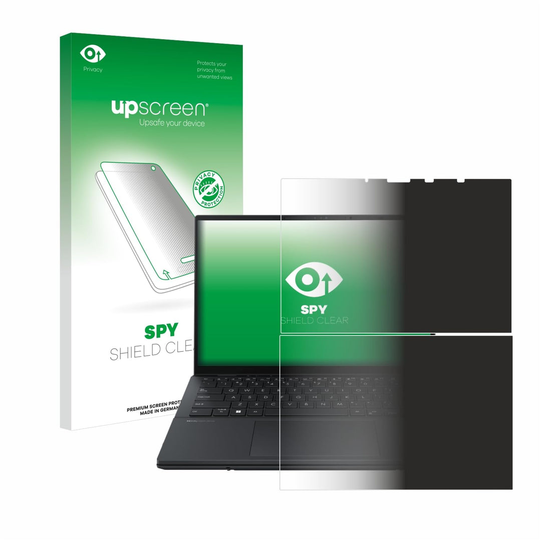 upscreen Anti-Spy Blickschutzfolie für ASUS ZenBook Duo OLED 2024 UX8406 Made in Germany, Privacy Sc