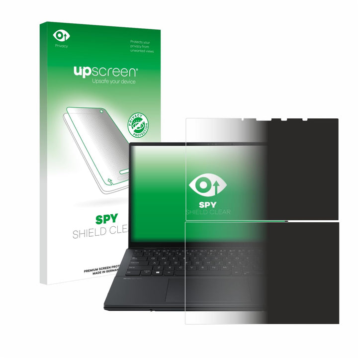 upscreen Anti-Spy Blickschutzfolie für ASUS ZenBook Duo OLED 2024 UX8406 Made in Germany, Privacy Sc