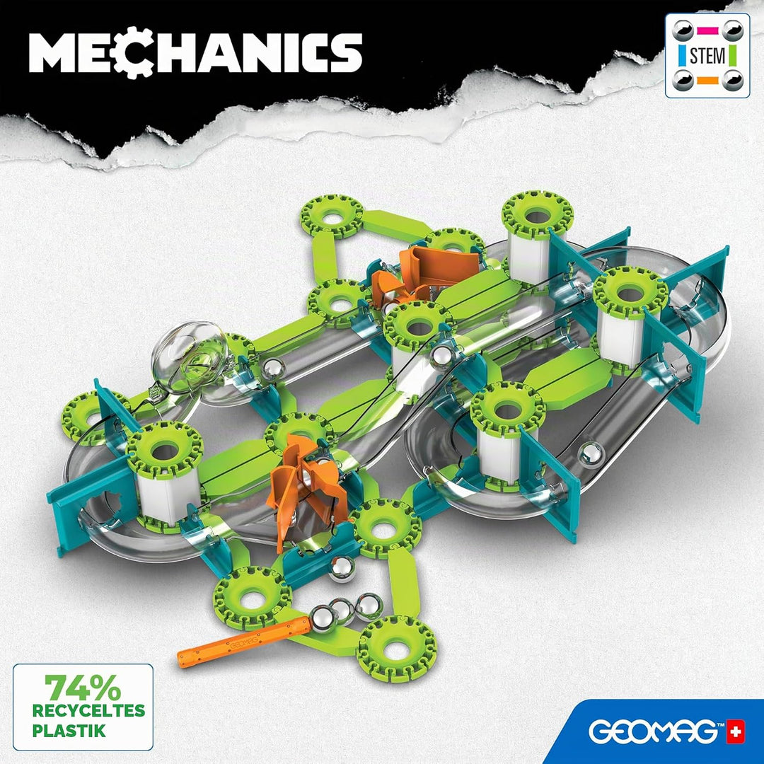 Geomag - Mechanics Gravity Loops & Turns - Lern- und Kreativspiel für Kinder - Magnetische Bausteine