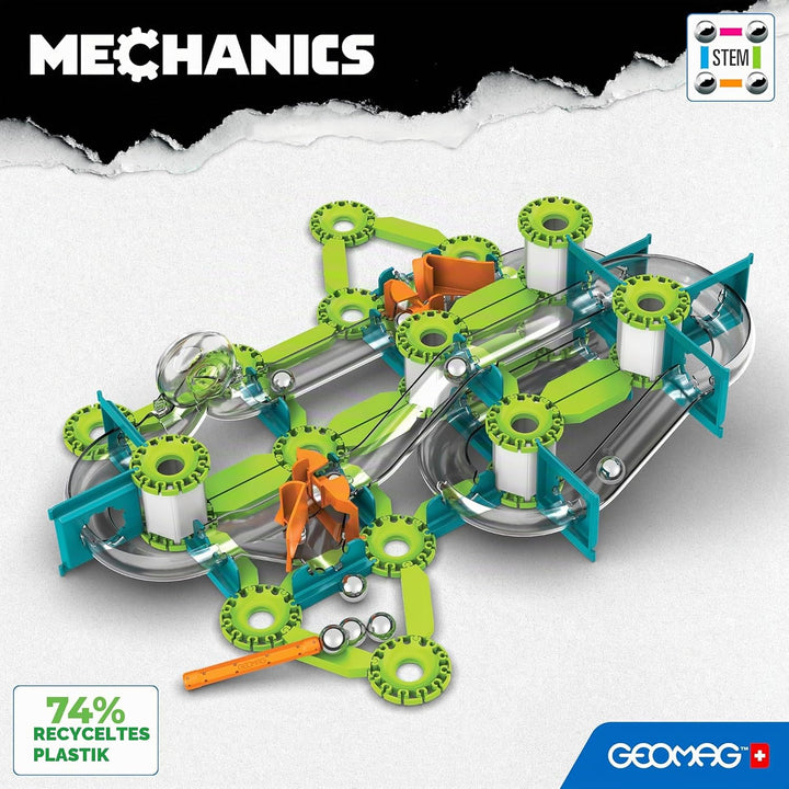 Geomag - Mechanics Gravity Loops & Turns - Lern- und Kreativspiel für Kinder - Magnetische Bausteine