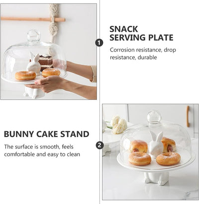 Cabilock ? Keramik Kuchen Stehen Keramik Dessert Platten für Snacks Server Display Tray für Hause Er