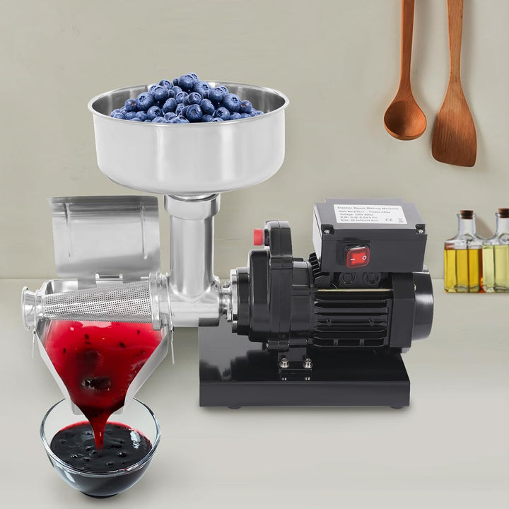 Edelstahl Tomatenpresse 450 Watt Elektrische Tomatenmühle Maschine für Dessertläden und Obstmärkte M