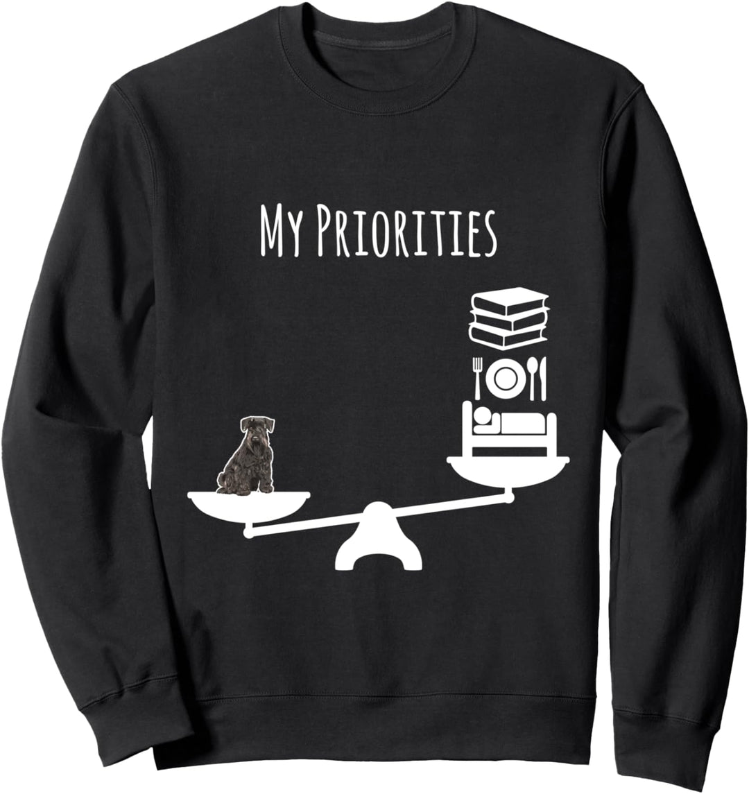 Meine Prioritäten Zwergschnauzer Sweatshirt