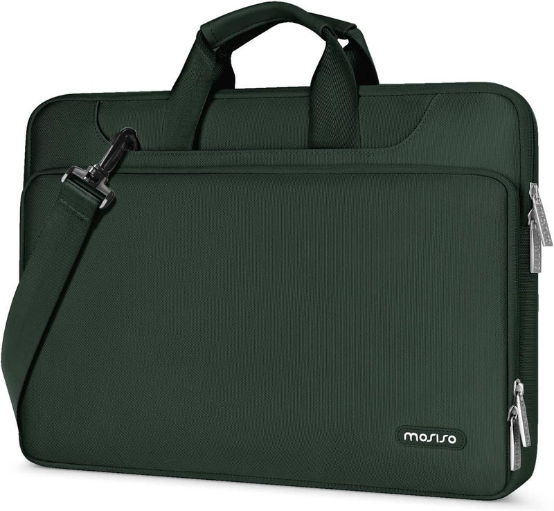 MOSISO 360 Schutz Laptop Schultertasche Kompatibel mit MacBook Air 15 Zoll 2023 M2 A2941/Pro 16 2023