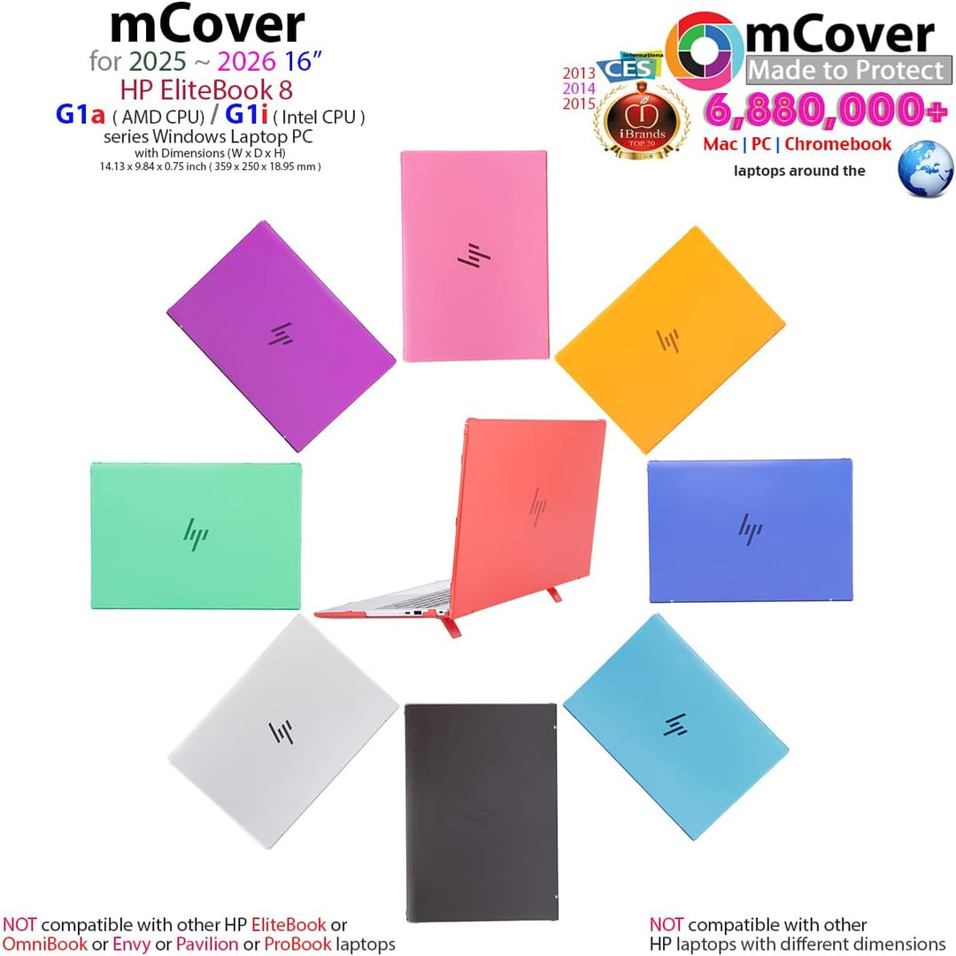 mCover Nur kompatibel mit HP EliteBook 8 G1a (AMD) | G1i (Intel) 40,6 cm (16 Zoll) Windows Notebook