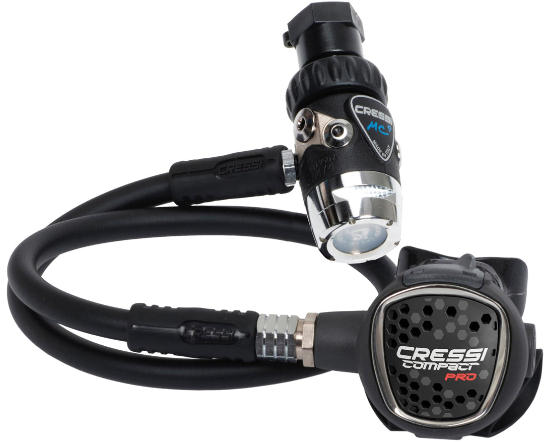Cressi MC9-SC /Compact Pro Regulator - Erwachsene Atemregler SC in der Version INT oder DIN 300, DIN