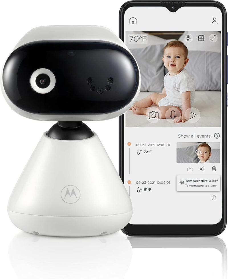 Motorola Nursery PIP1000 Babyphone mit Kamera - Überwachungskamera mit App - Baby Monitor - Nachtsic