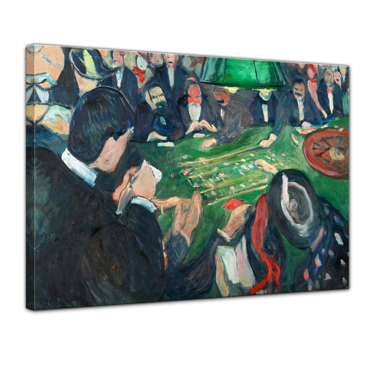 Bilderdepot24 Bild auf Leinwand | Edvard Munch At the Roulette Table in Monte Carlo in 80x60 cm als