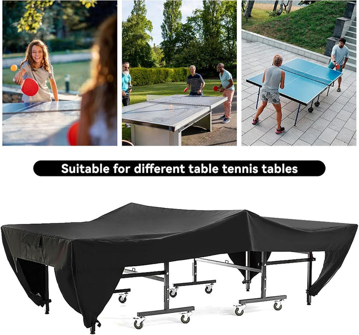 Jenngaoo Tischtennis Tischdecke, Faltbare Tischtennis Tischschutzhülle Polyester Wasserdicht Staubdi