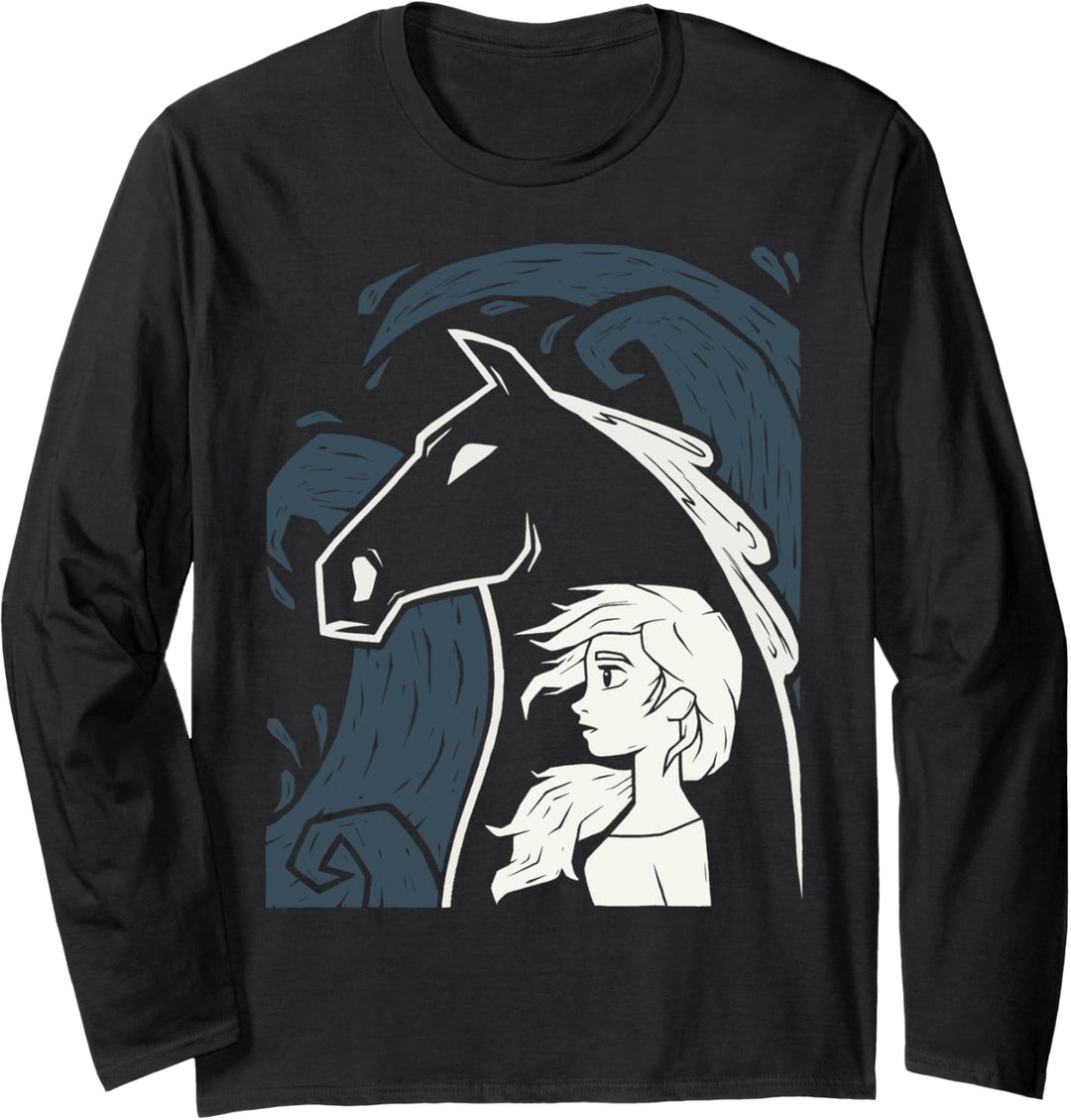 Disney Frozen 2 Elsa Spirit Stacked Langarmshirt