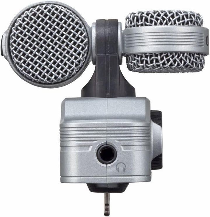 Zoom iQ7 Mitten-Seiten-Stereo Mikrofon für iOS-Geräte + keepdrum WSBK Fell-Windschutz