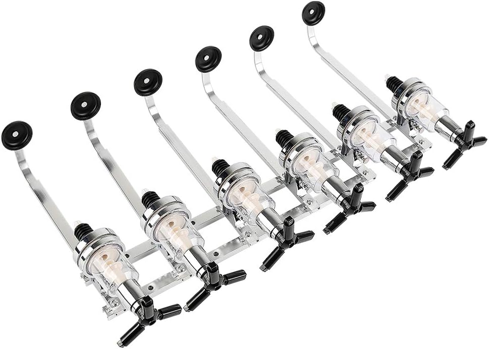 6 Flaschen Getränkeportionierer Bar Butler Wand Flaschenhalter Saft Getränkespender für Cocktail, Ba