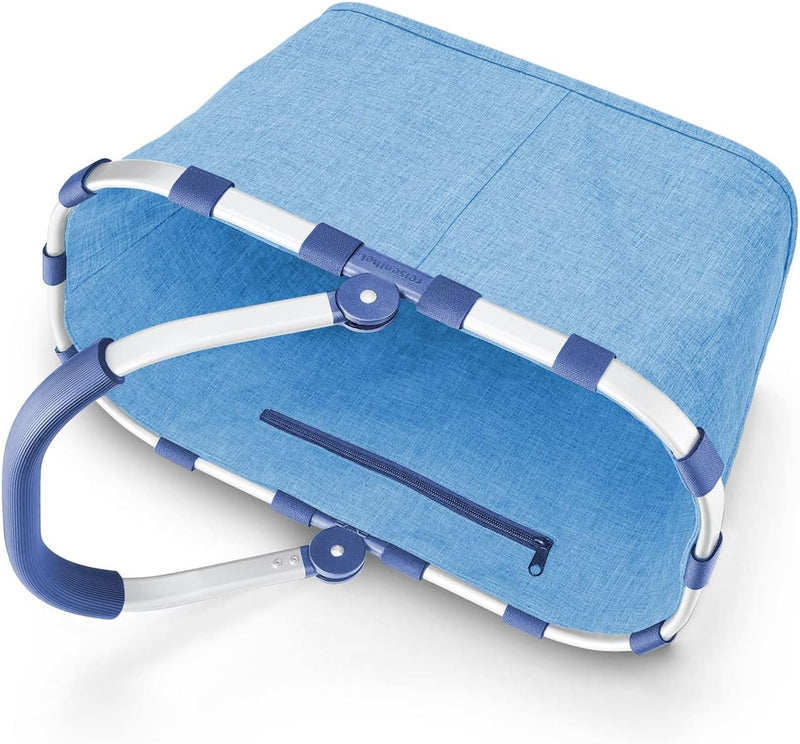 reisenthel carrybag twist azure– Stabiler Einkaufskorb mit viel Stauraum und praktischer Innentasche