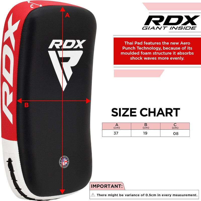 RDX Schlagpolster zum Kampfsport, Curved Trittschlagpolster Kickboxen, Muay Thai Training, Maya Hide