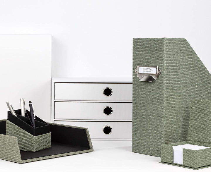 Rössler SOHO Zettelkasten | Notizzettel-Box | Schreibtisch-Organizer | Büro-Zubehör | Schreibtisch D