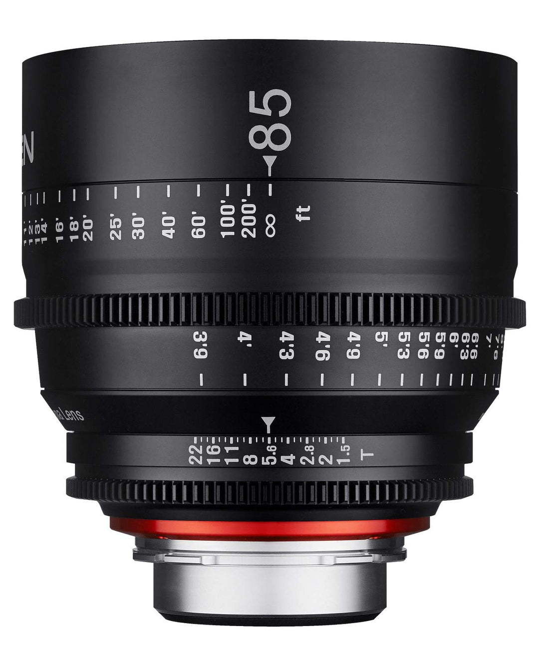 XEEN Cinema 85mm T1,5 Canon EF Vollformat Objektiv MF Cine Video Lens für hohe Auflösungen mit Follo