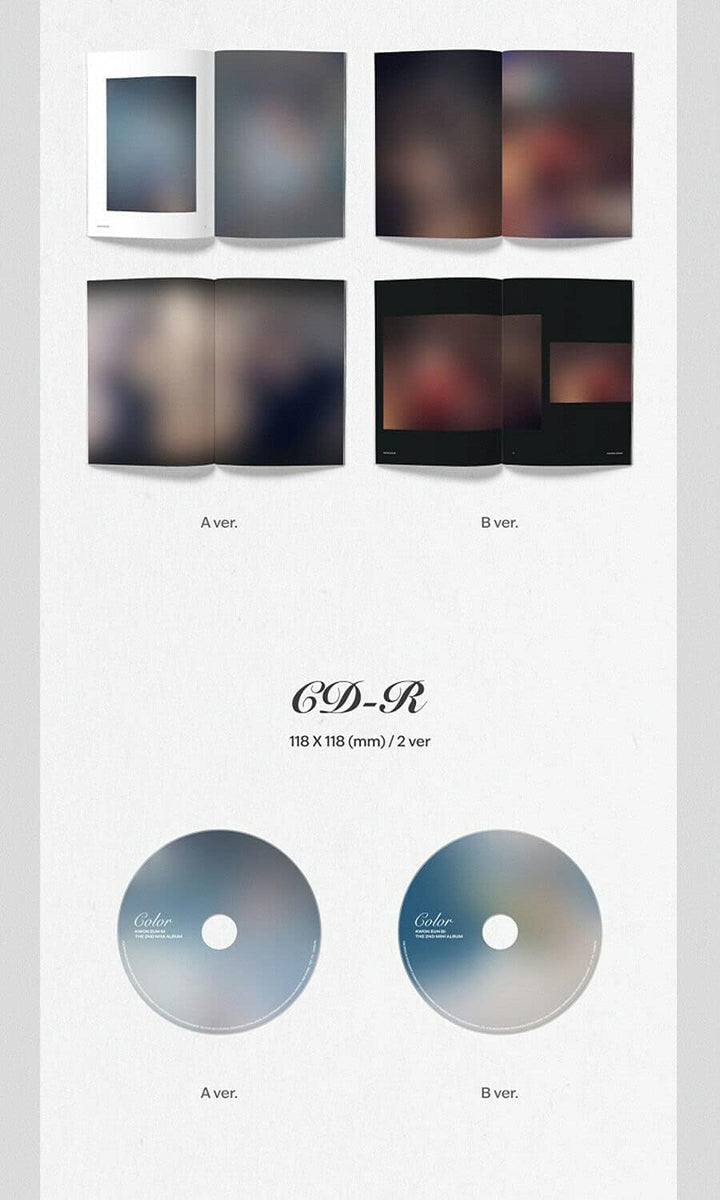 KWON EUNBI COLOR 2nd Mini Album ( A + B - SET. ) ( Incl. 2 CD+2 PRE-ORDER ITEM+2 Photo Book+2 Photo