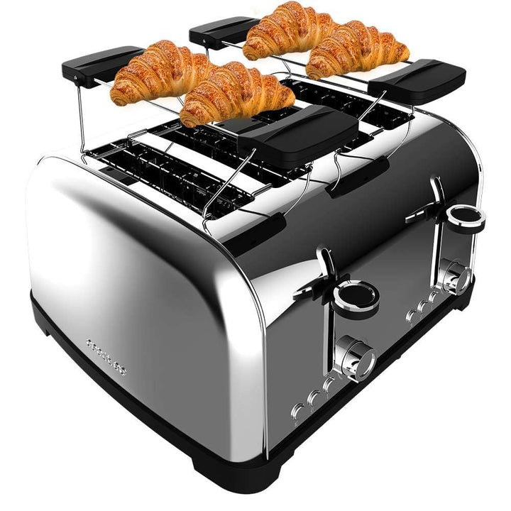 Cecotec Vertikaler Toaster 4 Kurze Schlitze Toastin&