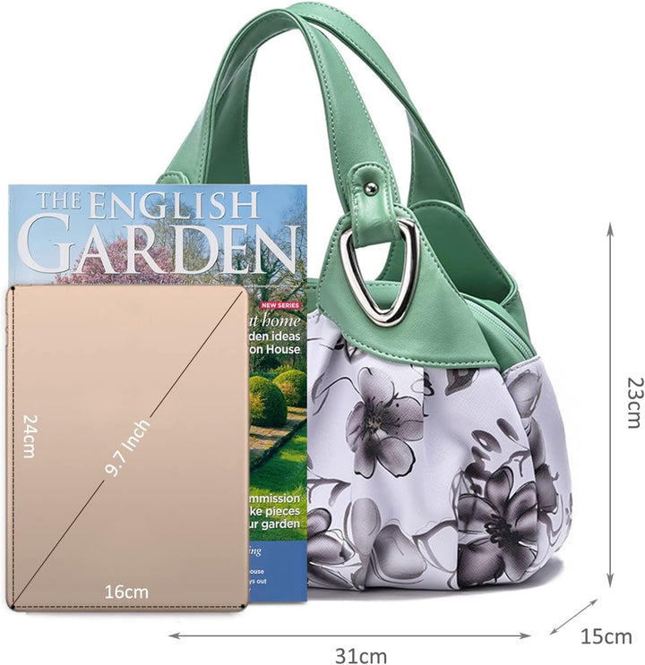 NICOLE &amp; DORIS Schultertasche Aktentasche Damen PU Leder Schick Shopper Handtasche Umhängetasche Tot