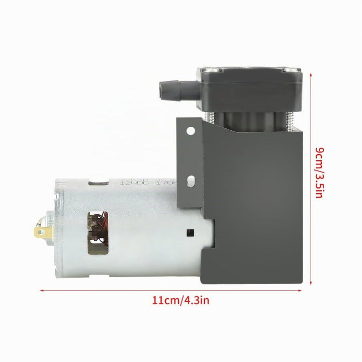 Vakuumpumpe, DC12V 42W Mini-Ölfreie Vakuumpumpe -85KPa Durchfluss 40L / min, Mini-Luftpumpenmotor