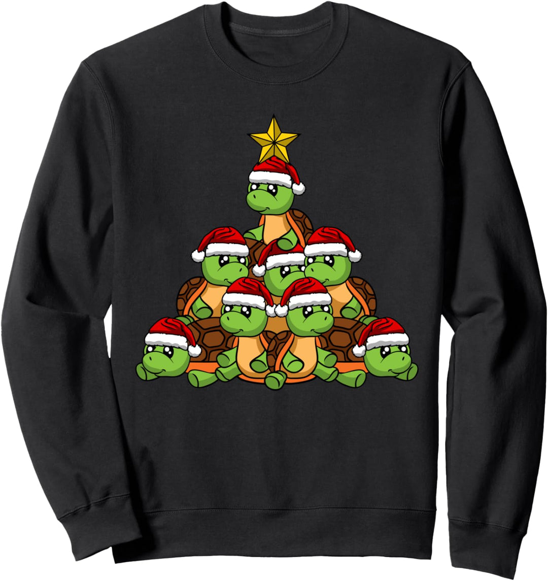 Schildkröte Weihnachtsbaum Ornament Deko Weihnachten Sweatshirt