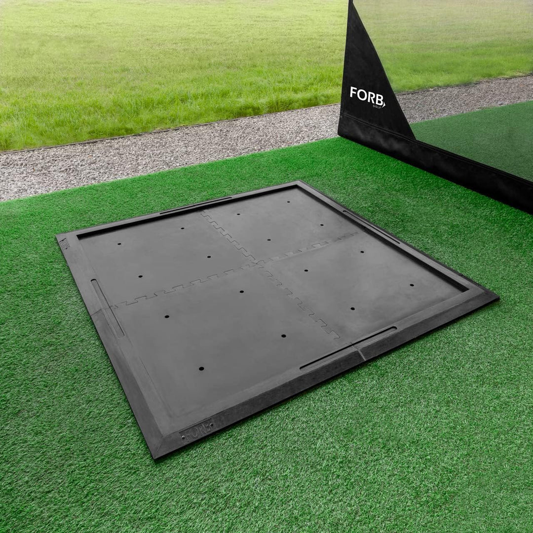 FORB Gummi-Golfmattenunterlage | Robuste, rutschfeste Unterlage für Driving Range Golfmatten – Stand