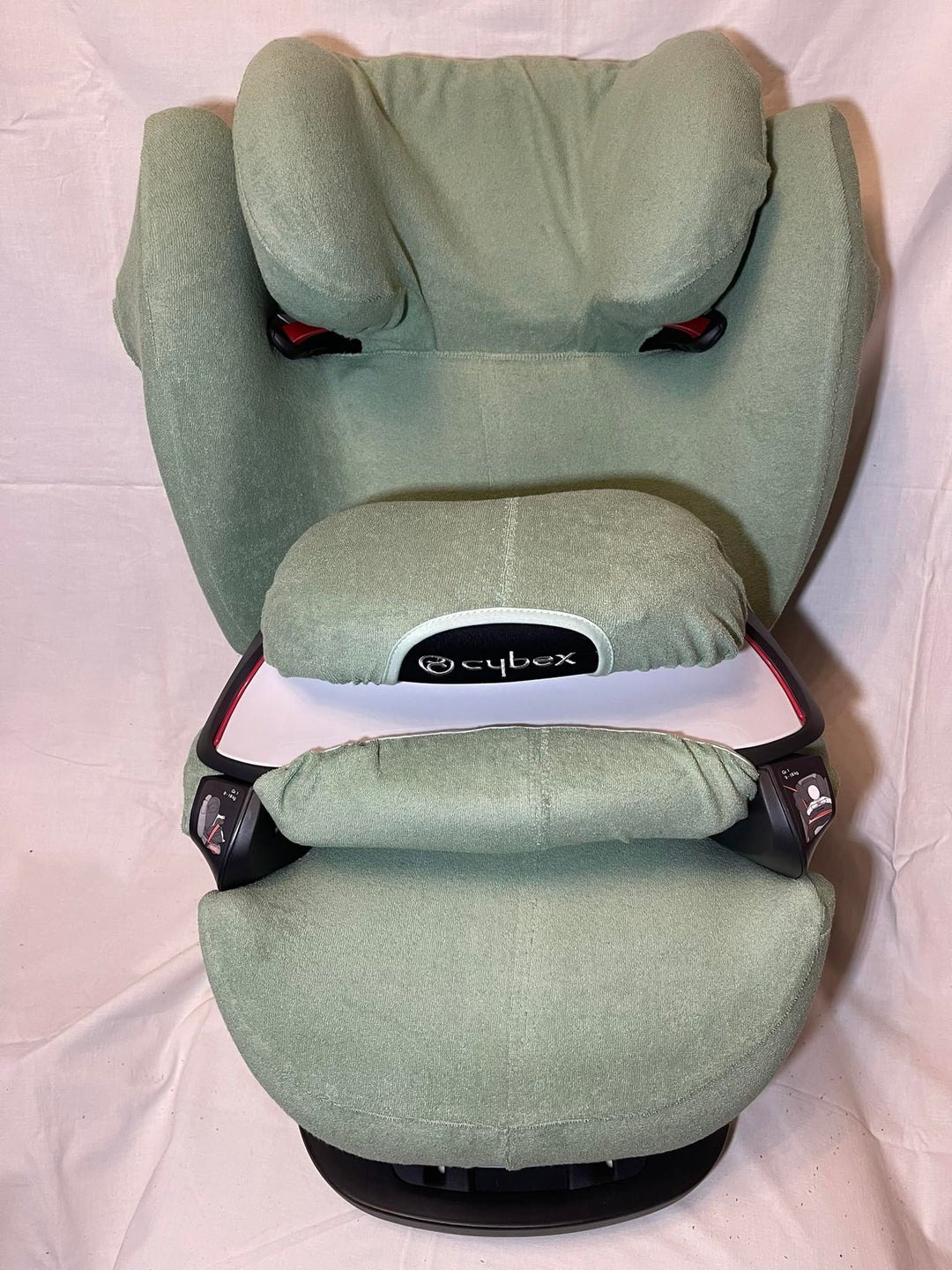 Sommerbezug Schonbezug für Cybex Pallas M und S + M- und S-Fix Frottee 100% Baumwolle salbei