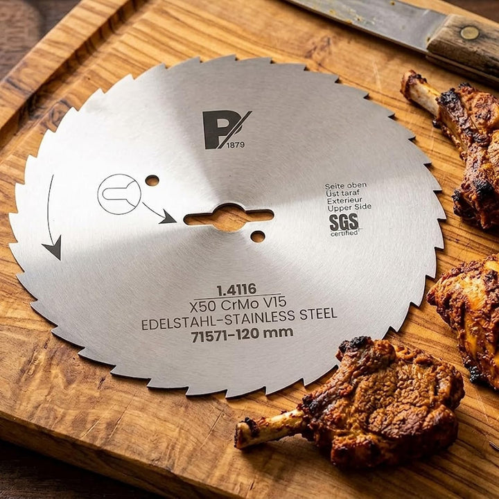 Pirge Kreismesser Kompatibel mit Tandır und Dibek 120 mm - Schärfstes Dönermesser aus Edelstahl in P