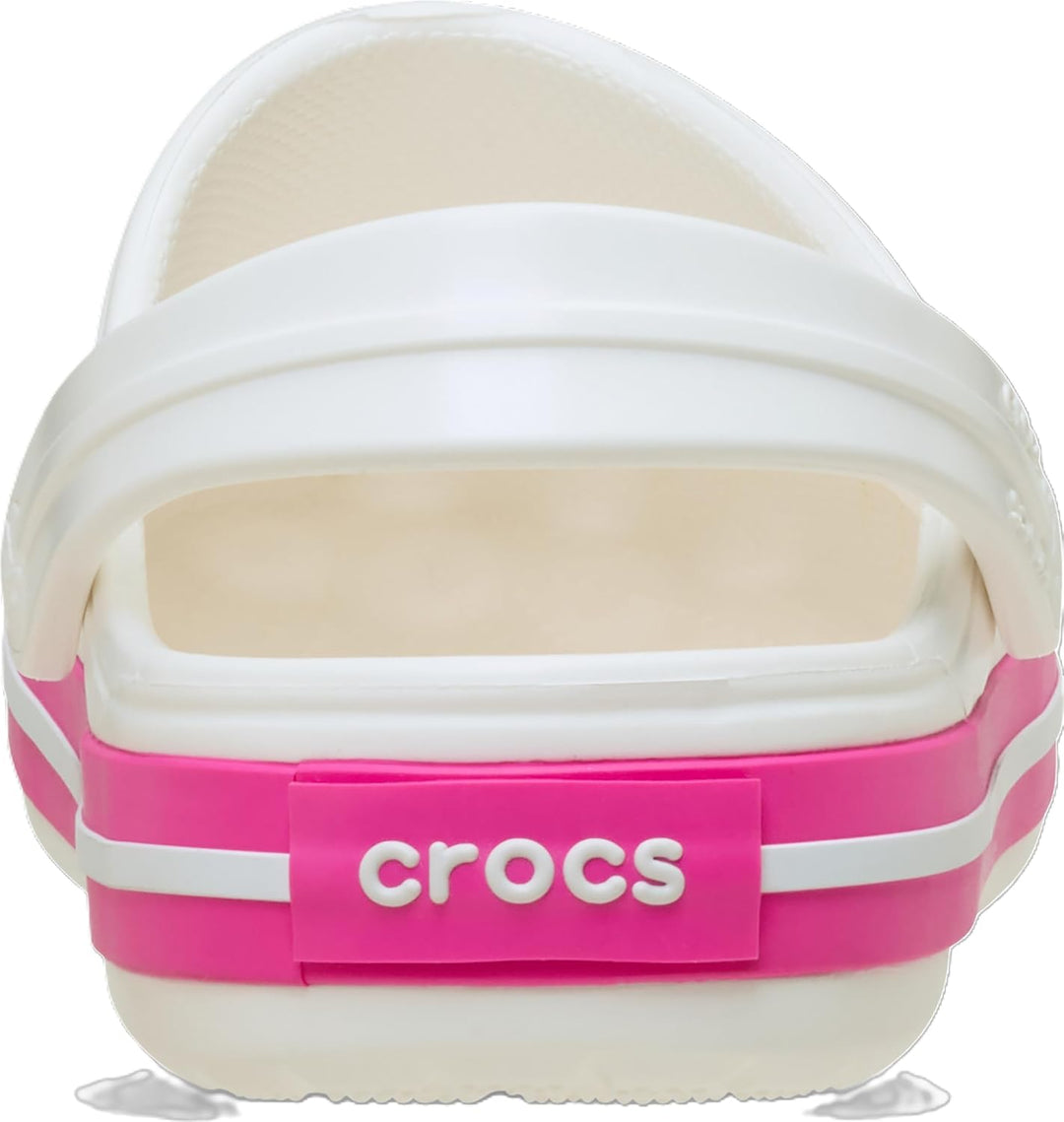 Crocs Unisex Kinder Crocband K Clog 22/23 EU White Pink Crush, 22/23 EU White Pink Crush