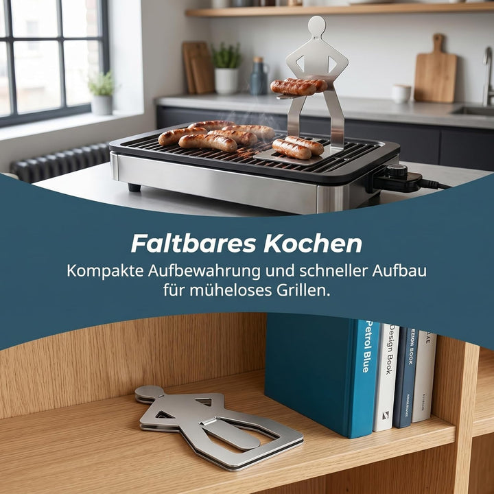 4 Lustige Grillständer, Wiederverwendbare Hotdog Und Wurstständer, Hotdog Halter für Ausflüge, Pickn
