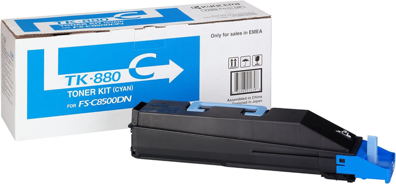 Kyocera 1T02KACNL0 TK-880C Tonerkartusche 18.000 Seiten, cyan, cyan