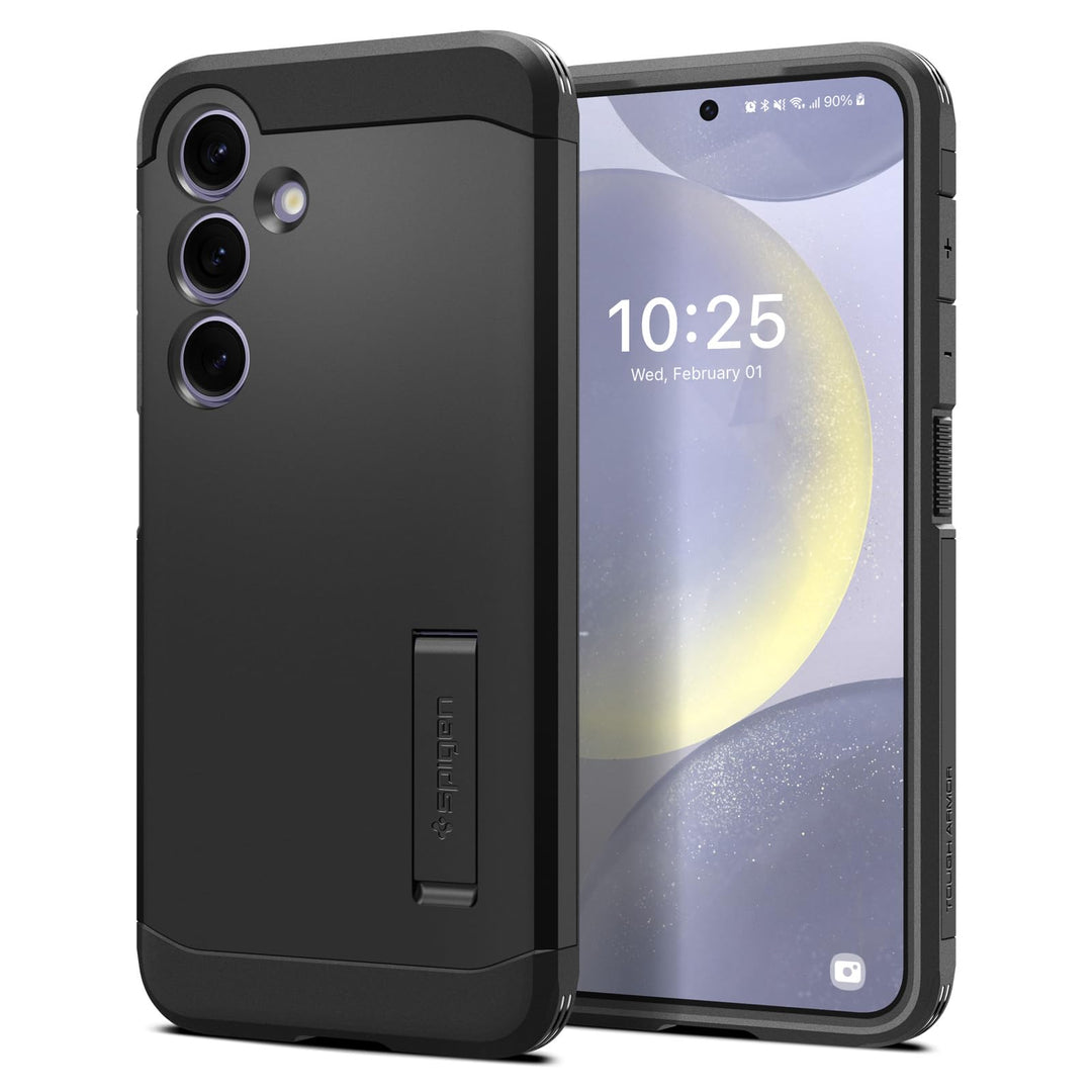 Spigen Tough Armor Hülle Kompatibel mit Samsung Galaxy S24 -Schwarz, Schwarz