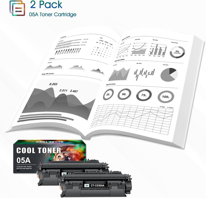 Cool Toner Kompatibel Tonerkartusche als Ersatz für HP 05A CE505A 05X CE505X LaserJet P2035 P2055DN