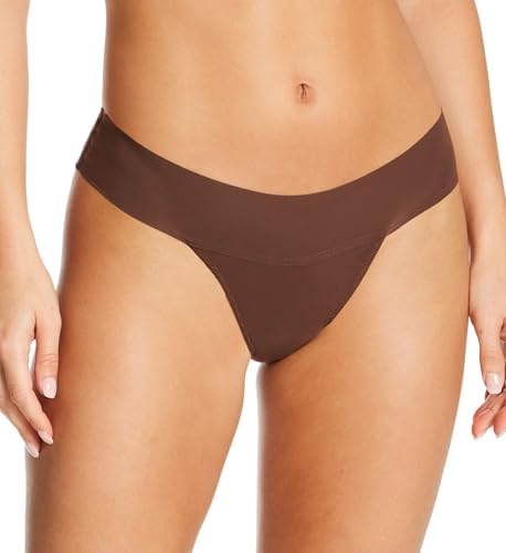 Hanky Panky Breathe Thong, S, Mahogany