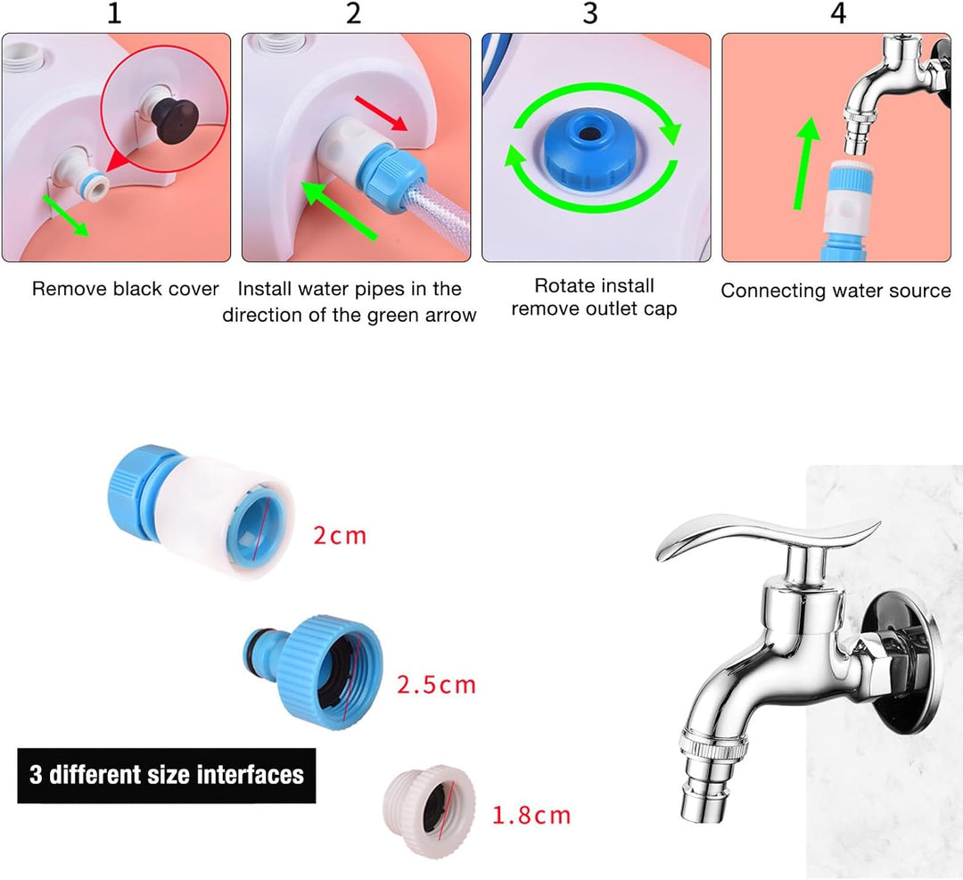 Hundefontäne, Hunde Spielzeug Sprinkler Wasserspender für Kleine, Mittlere, Grosse Hunde, Outdoor Tr