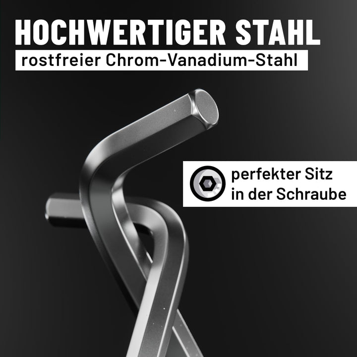 greate 2x Innensechskantschlüssel Set mit Kugelkopf 13 teilig - 1,27 bis 10 mm Sechskantschlüssel Se
