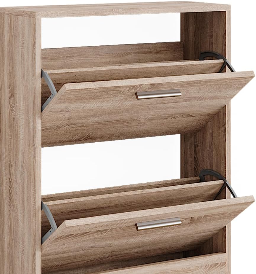 Vicco Schuhschrank Gizmo, Sonoma, 59 x 72.5 cm 2 Fächern, zur Aufbewahrung von Schuhen und kombinier