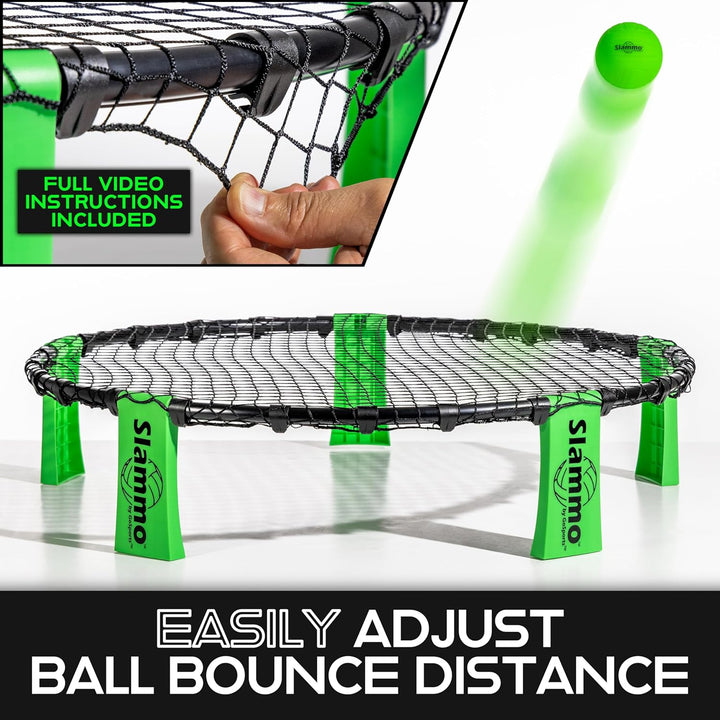 GoSports Slammo Spielset (3 Bälle, Tragetasche und Regeln), Grün