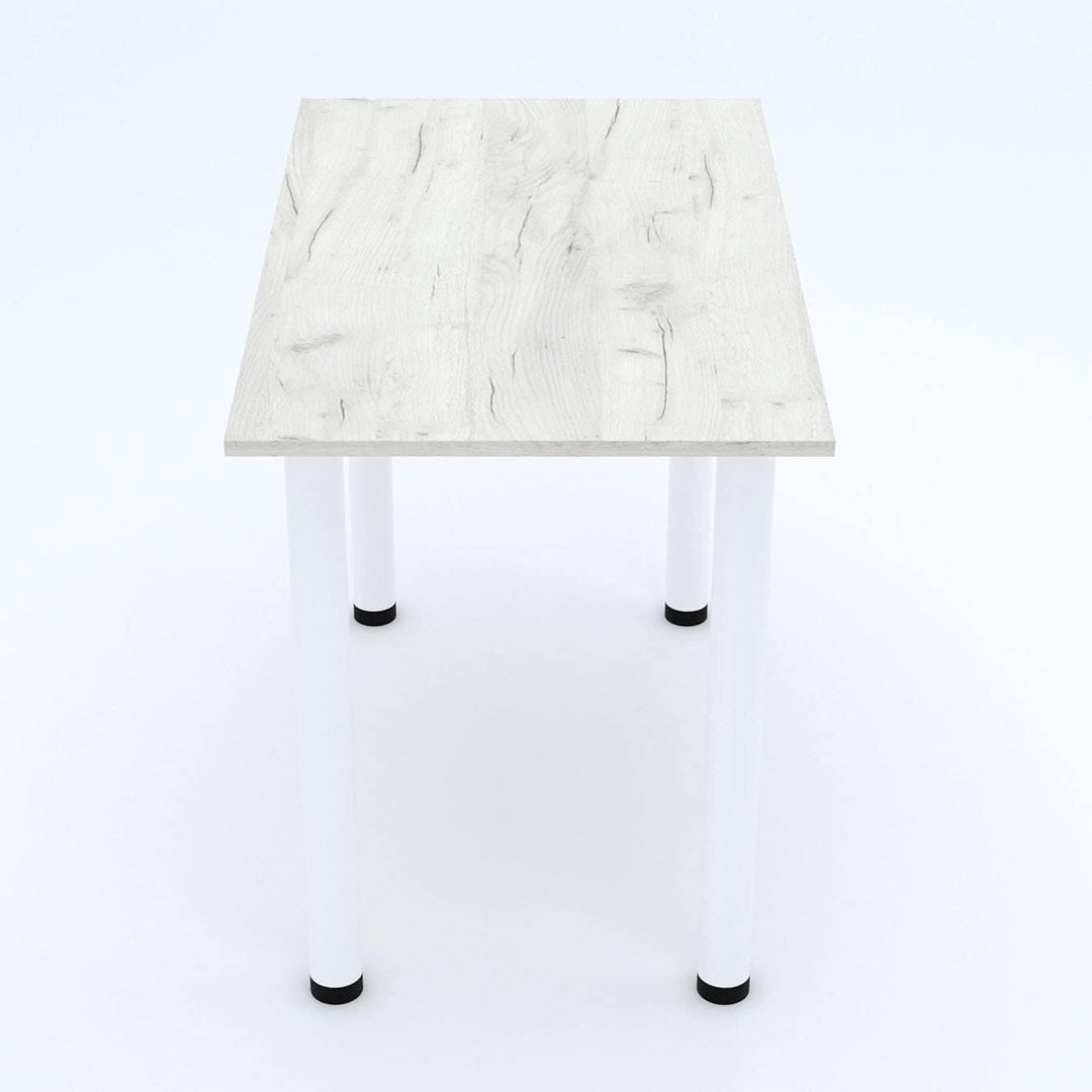 AKKE 60x40 | Esszimmertisch - Esstisch - Tisch mit weissen Beinen - Küchentisch - Bürotisch | White