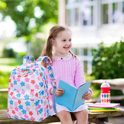 LOIDOU Rucksack für Teenager Mädchen Bookbags Kinderrucksack Kinder Schulrucksack mit Lunchpaket Fed