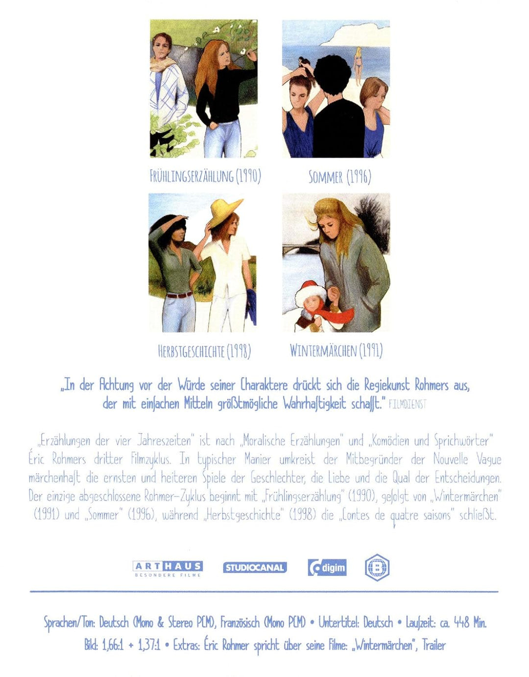 Eric Rohmer - Erzählungen der vier Jahreszeiten [Blu-ray], Blu-ray