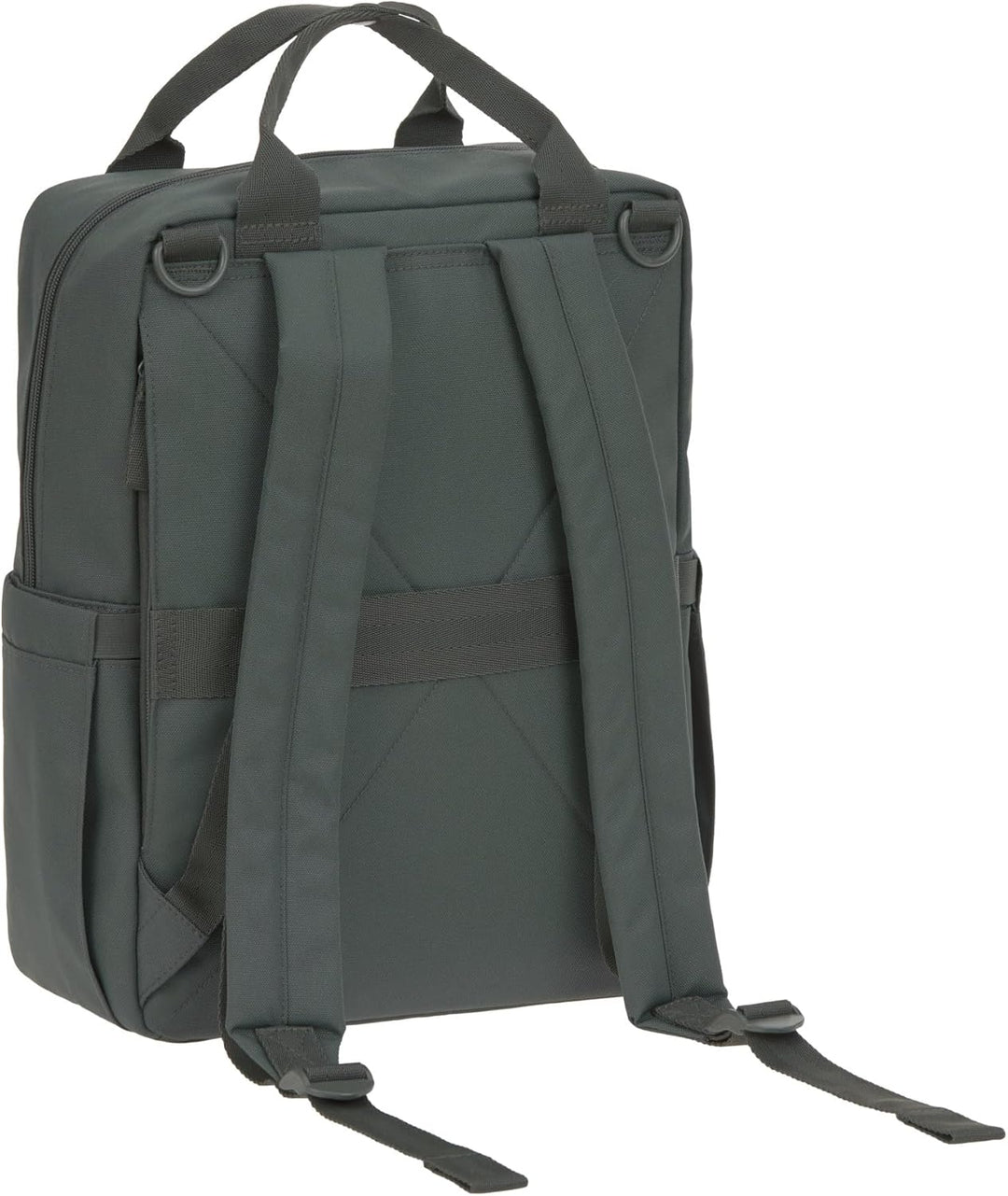 LÄSSIG Baby Wickelrucksack Wickeltasche Rucksack mit Wickelunterlage, Kinderwagenbefestigung, Flasch