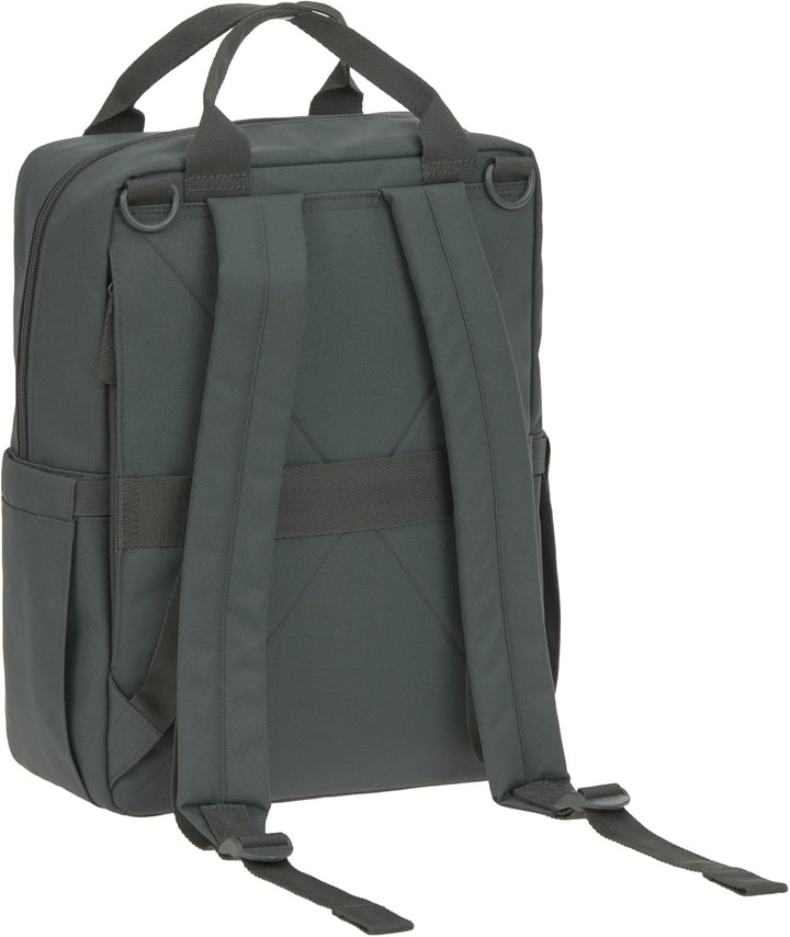 LÄSSIG Baby Wickelrucksack Wickeltasche Rucksack mit Wickelunterlage, Kinderwagenbefestigung, Flasch