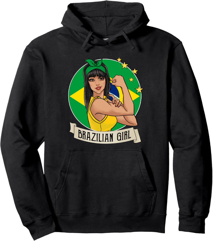 Brasilianisches Mädchen Brasilien Pullover Hoodie