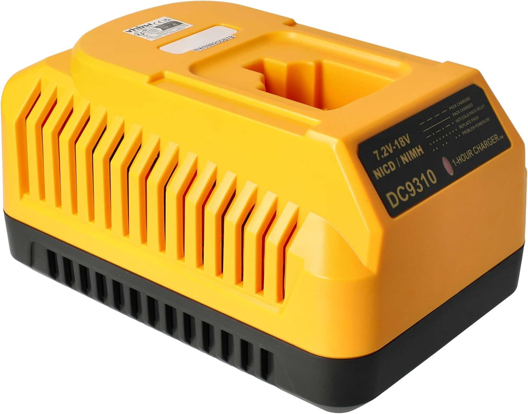 vhbw Ladegerät kompatibel mit Dewalt DE9096, DE9141, DE9501, DE9502 Werkzeug NI-Cd, NiMH-Akkus