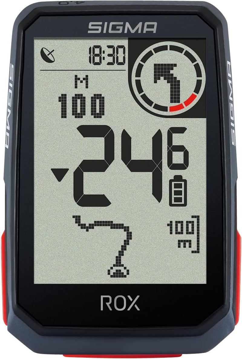 Sigma Sigma ROX 4.0 Fahrrad-Navi Fahrrad GPS, GLONASS, spritzwassergeschützt