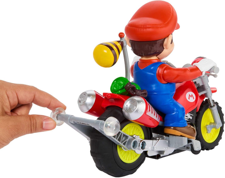 Hot Wheels Mario Kart Motorrad, ferngesteuertes Wheelie Motocross aus dem Super Mario Galaxy-Film mi