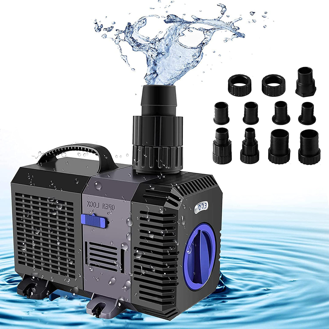 YAOBLUESEA Eco Teichpumpe Filterpumpe Bachlaufpumpe Filterpumpe 4500L/H 30W Energiespar Wasserpumpe