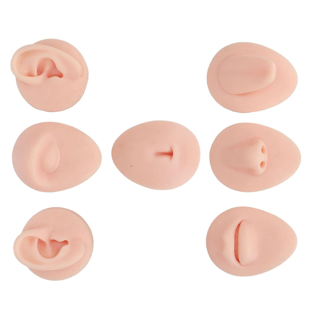 Silikon-Nasenmodell Weiches Silikon Flexibles Modell Körperteil-Display-Set Body-Piercing-Übungsmode