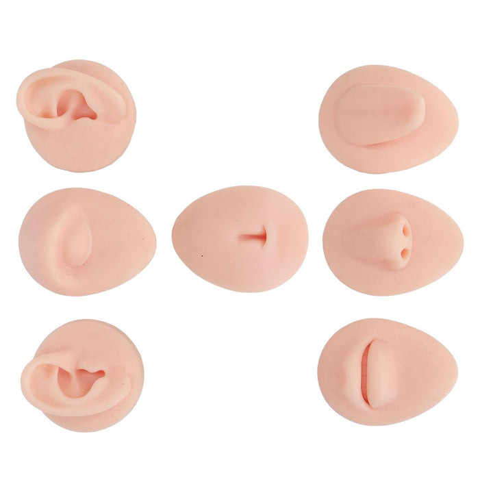 Silikon-Nasenmodell Weiches Silikon Flexibles Modell Körperteil-Display-Set Body-Piercing-Übungsmode